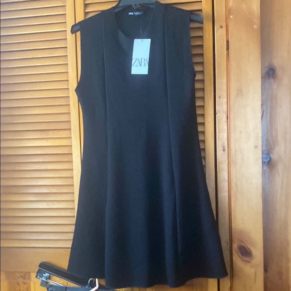 Zara  brown A-Line  round neck Cocktail Dress